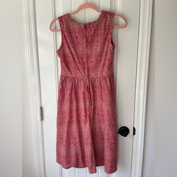 Mata Traders - 100% Cotton Red Embroidered Dress - Picture 5 of 5